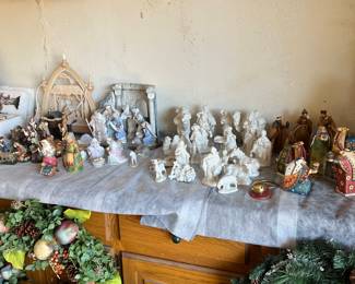 Several incredible nativity sets