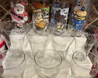 VINTAGE COKE AND McDONALD'S GLASSES