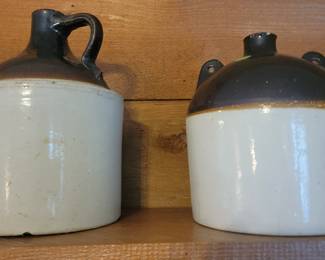 Two Tone Stoneware Jugs