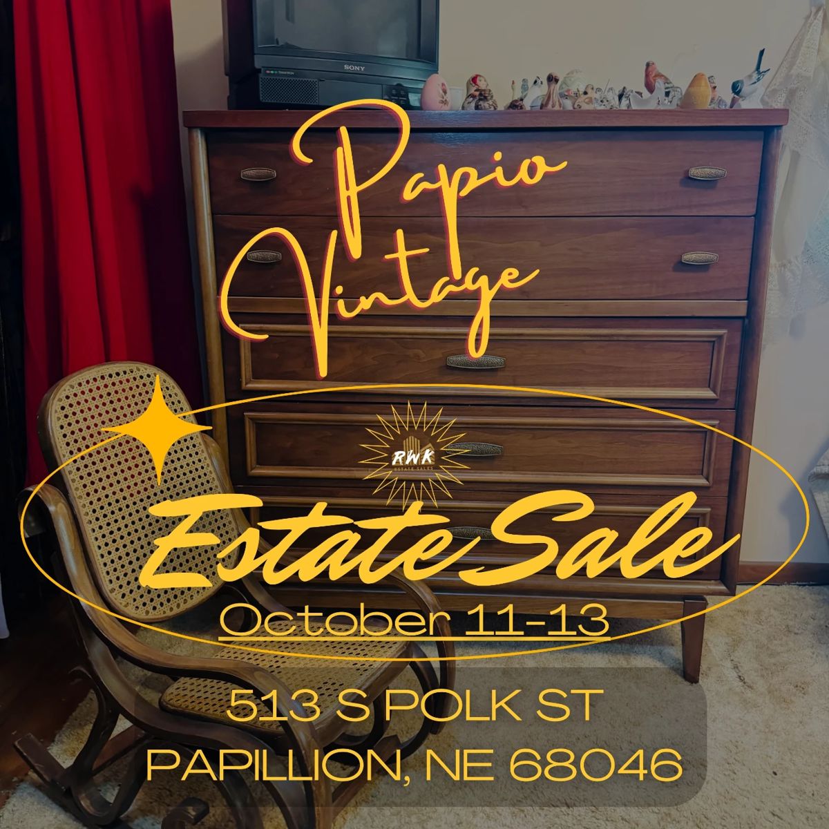 Papio Vintage Estate Sale ADDRESS
