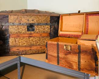 Antique trunks
