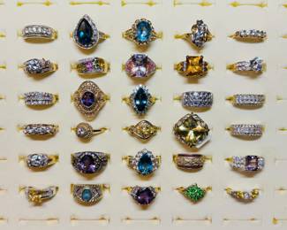 10kt & 14kt gemstone rings