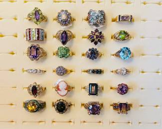 10kt & 14kt gemstone rings