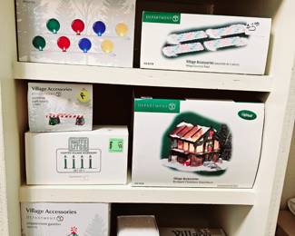 Department of 56 Christmas Village accessories and houses each sold separately