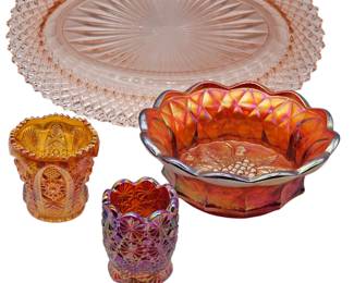 Vintage carnival glass sold separately 