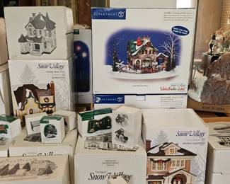 Department of 56 Christmas Village accessories and houses each sold separately