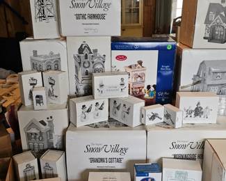 Department of 56 Christmas Village accessories and houses each sold separately
