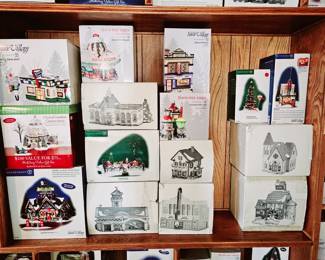 Department of 56 Christmas Village accessories and houses each sold separately