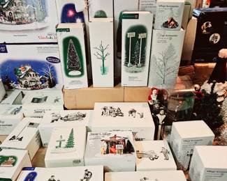 Department of 56 Christmas Village accessories and houses each sold separately