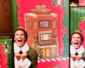 Retired Department 56 elf movie Buddies apartment Christmas Village