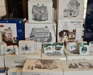 Department of 56 Christmas Village accessories and houses each sold separately