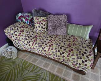 Custom upholstered fainting couch
