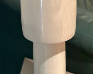 Architectural Ukranian Post Modern Sculpted Ceramic Floor Vases (Paul McCobb Style)