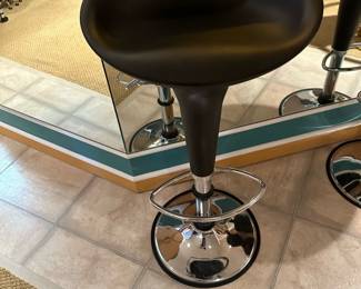 Black MAGIS AL BOMBO Style Modern Swivel Bar Stools