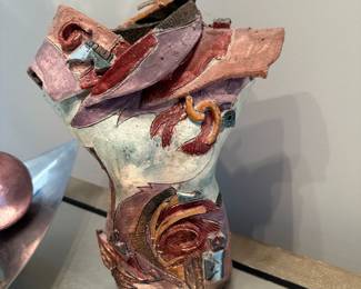 Handmade Female Pottery Bust