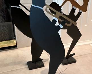 Artist Signed CLAUDINE BUELL Jazz Steel Silhouettes