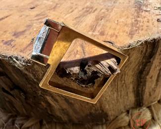 14K GOLD Trillion Cut 1 Carat Diamond Custom Made Ring by TRISKO