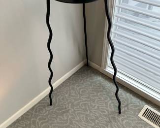 2005 Hand Made Contemporary Steel Contemporary Lamp Table