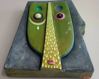 1998 ALEXANDER FLORES Signed Wall Sculpture