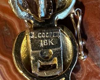 7" Pearl Bracelet with 18K GOLD Clasp with Diamond Accents by J. COOPER