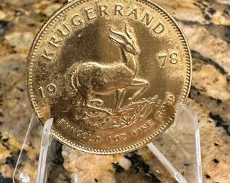 1978 GOLD 1 Ounce KRUGERRAND Coin