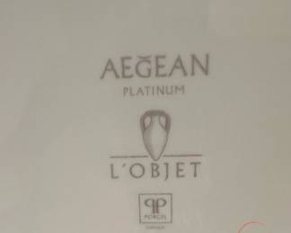 AEGEAN Platinum L’Objet 9” Plates