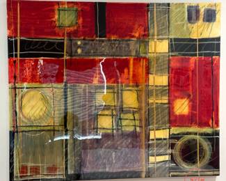 Original Oil on Canvas "Rocky's Room" by KAREN SCHNEPF