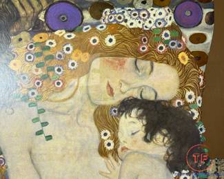 Framed Enhanced Gold Print "The Tree Ages of Woman" by GUSTAV KLIMT