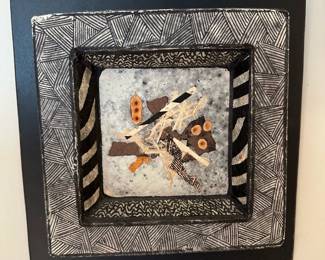 Framed Mixed Media Art