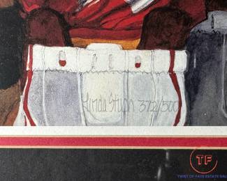 Limited Edition HUSKER FOOTBALL Signed Print by LINDA STYCH (372/500)