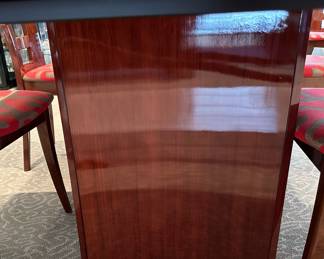 ELAN Contemporary Furnishings RIALTO Dining Room Table with Ladder Back Chairs