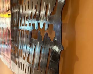 Wall Installation by CALMAN SHEMI (Argentina, b. 1939) Original Acrylic on Metal - Lacquer Coated