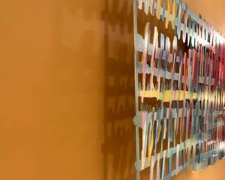 Wall Installation by CALMAN SHEMI (Argentina, b. 1939) Original Acrylic on Metal - Lacquer Coated