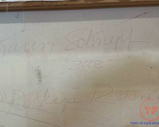 Original Oil on Canvas "Rocky's Room" by KAREN SCHNEPF