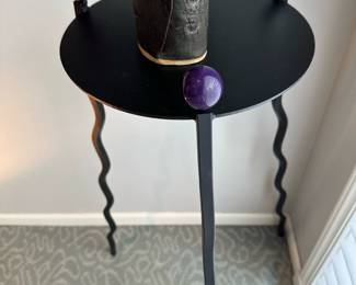 2005 Hand Made Contemporary Steel Contemporary Lamp Table