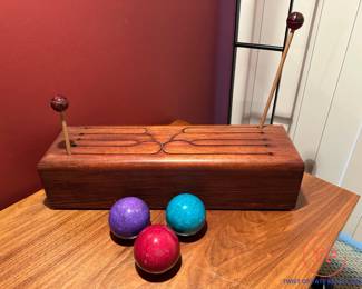 Vintage Handmade Wood Tongue Drum