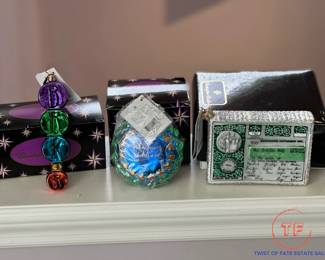 BERKSHIRE HATHAWAY Blown Glass Christmas Ornaments by CHRISTOPHER RADKO