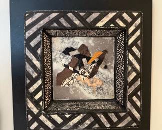 Framed Mixed Media Art