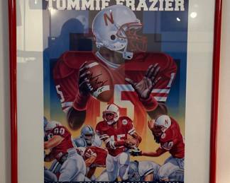 TOMMIE FRAZIER Autographed Framed Print