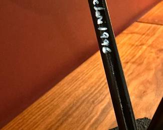 1996 Vintage Signed CURTIS JERE (American 1910 - 2008) Original Abstract Sculpture on Stand