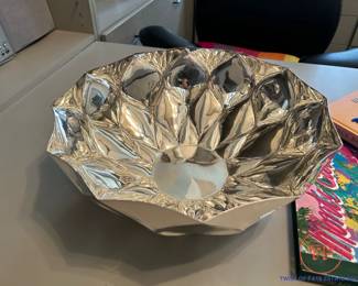 Modernist Silver Bowl by KARIM RASHID for UMBRA