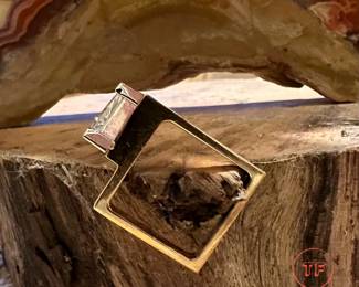 14K GOLD Trillion Cut 1 Carat Diamond Custom Made Ring by TRISKO