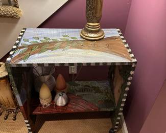 Hand Painted Cart / Stand