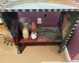 Hand Painted Cart / Stand