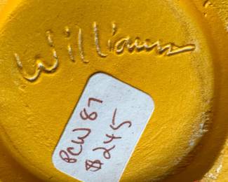 Signed Pottery Vase by WILLIAMS