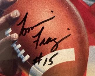 TOMMIE FRAZIER Autographed Framed Print