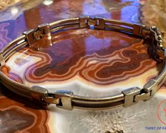 14K GOLD Designer Signed (MGJ OTC) Bracelet