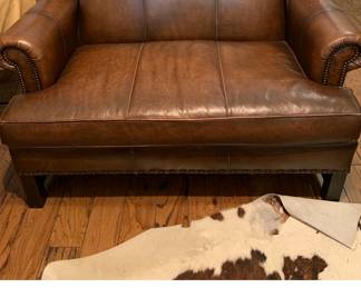 leather oversized chair