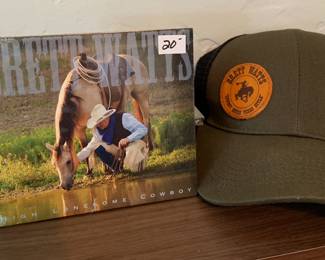 Brett Watts TX musician, CDs, hats, musical instruments