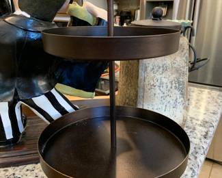 2 tiered tray